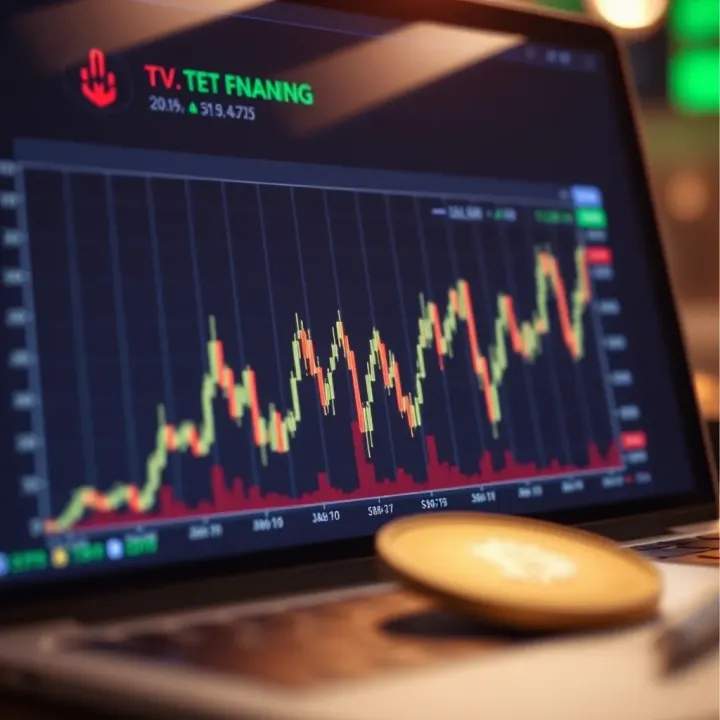Graph showing fluctuations in the dollar exchange rate influenced by global market trends