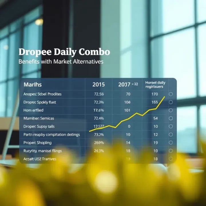 Graph comparing Dropee combo benefits with other market options for small businesses