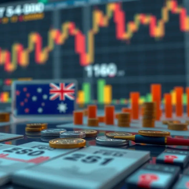 Illustration of economic indicators and geopolitical factors influencing currency exchange rates