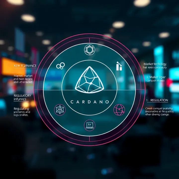 Key Elements Influencing ADA Cryptocurrency Value Diagram illustrating factors affecting ADA cryptocurrency value including market, technology, and regulatory influences