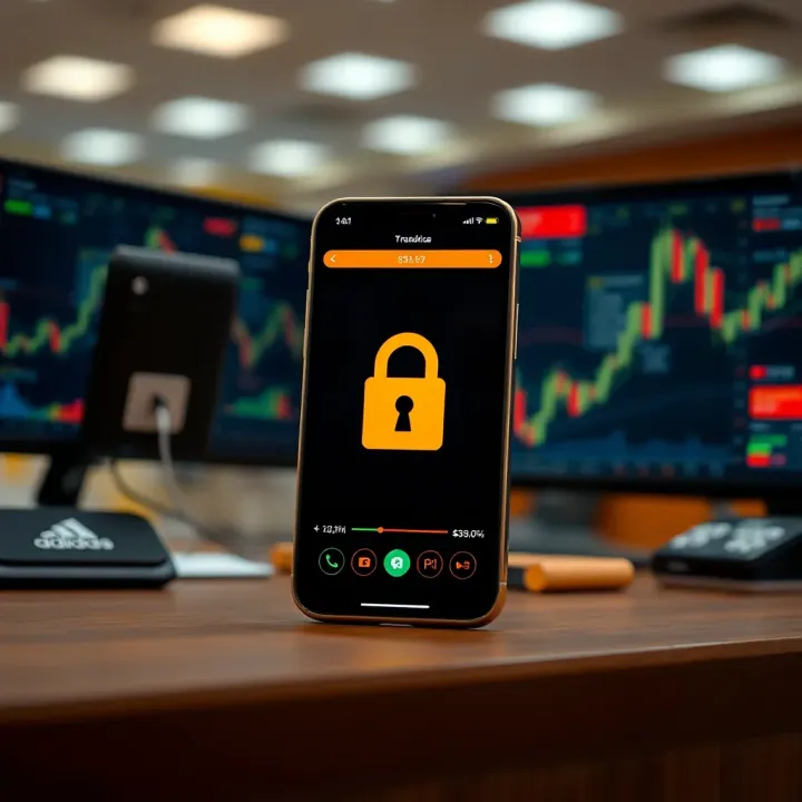 Visual representation of key features like security, real-time data, and analytics in forex trading apps