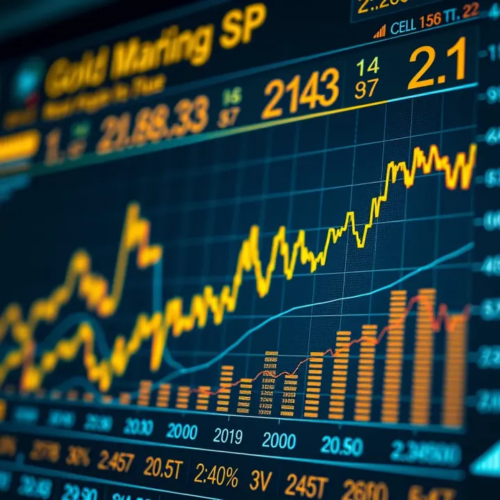 Chart showing gold market fluctuations and investment insights specific to Pakistan