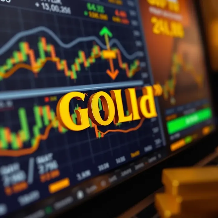 Market Trends and Investment Insights for Gold in Pakistan Visual representation of gold price trends with market dynamics and investment icons