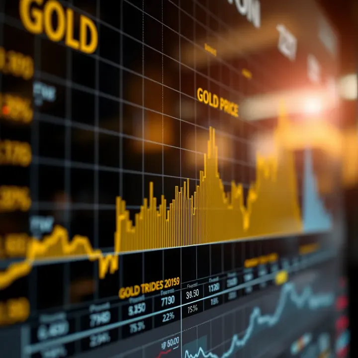Graph depicting gold price fluctuations in Pakistan over recent years highlighting economic trends
