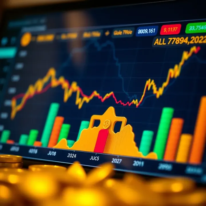 Gold Price Trends in Pakistan's Economy Graph showing gold price trends in Pakistan influenced by economic factors