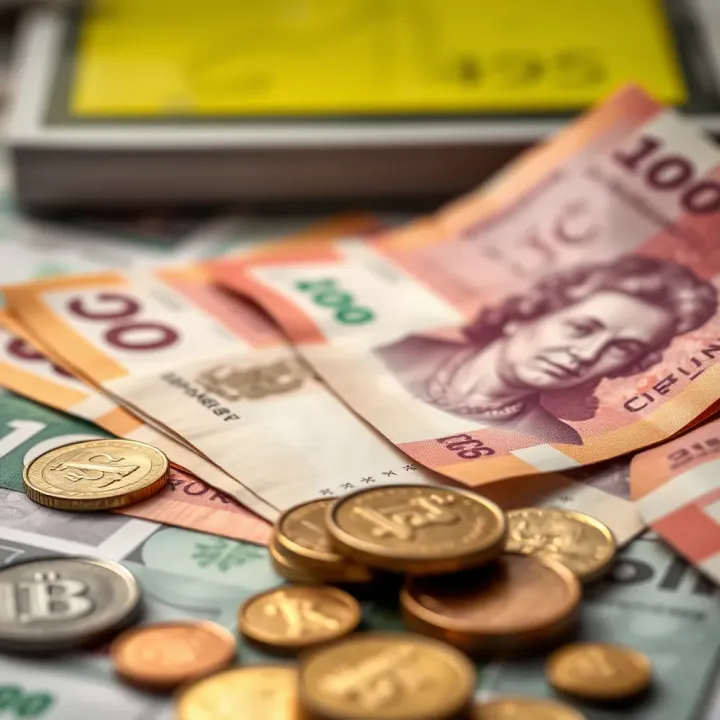 Currency notes and coins symbolizing the effect of inflation on household finances in Pakistan