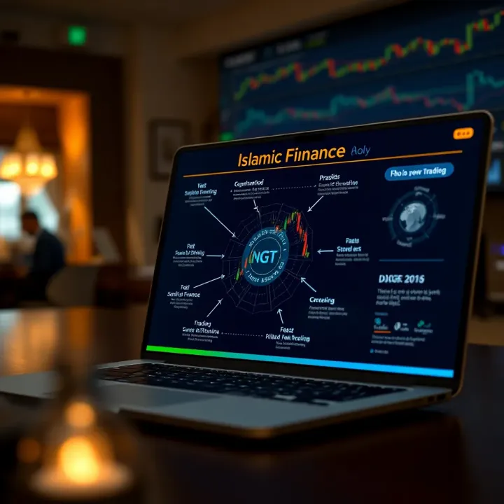 Diagram illustrating key Islamic finance concepts relevant to online trading
