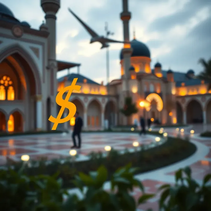 Graphic depicting key Islamic finance principles applied to investment decisions