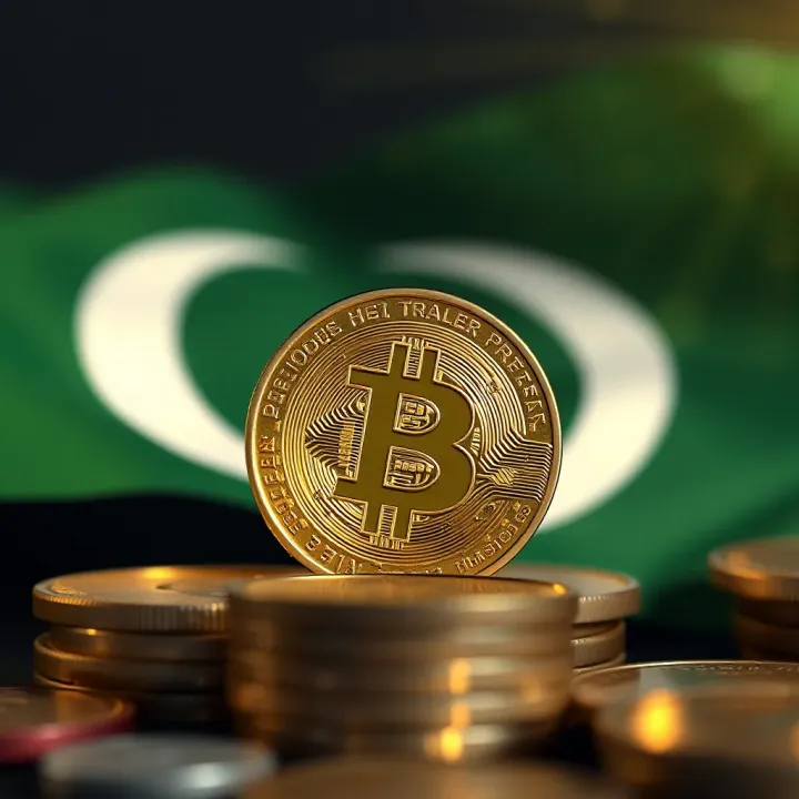LUNC Coin Investment Outlook for Pakistani Investors Illustration of cryptocurrency investment concepts focusing on LUNC coin with Pakistan flag in the background
