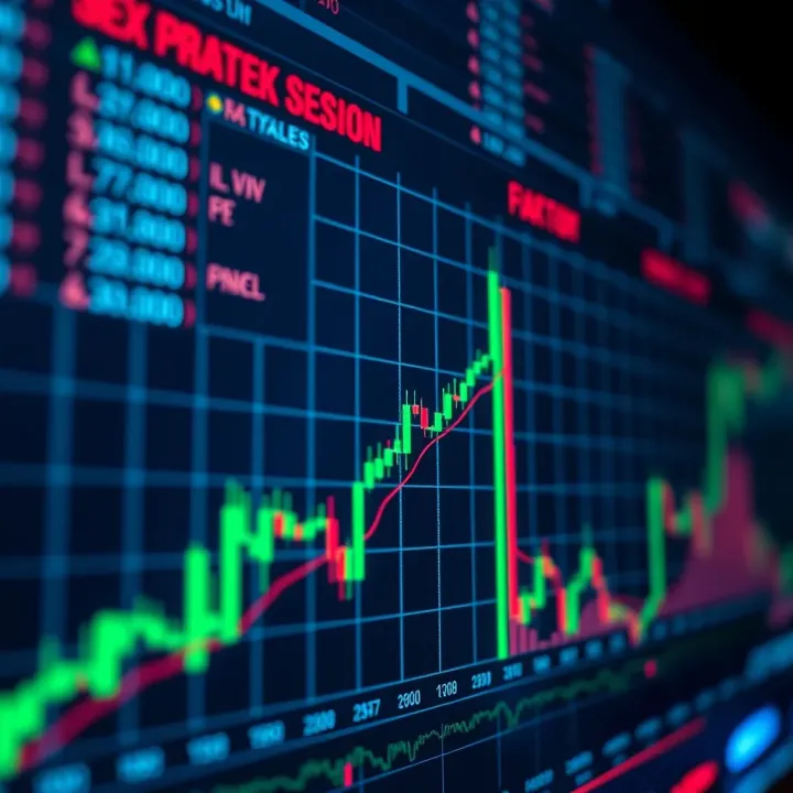 Forex trading chart showing peak activity during New York session