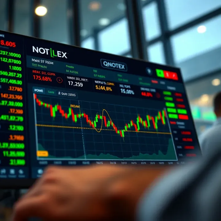 Overview of Quotex Trading Platform Online trading platform interface displaying currency exchange rates and investment options