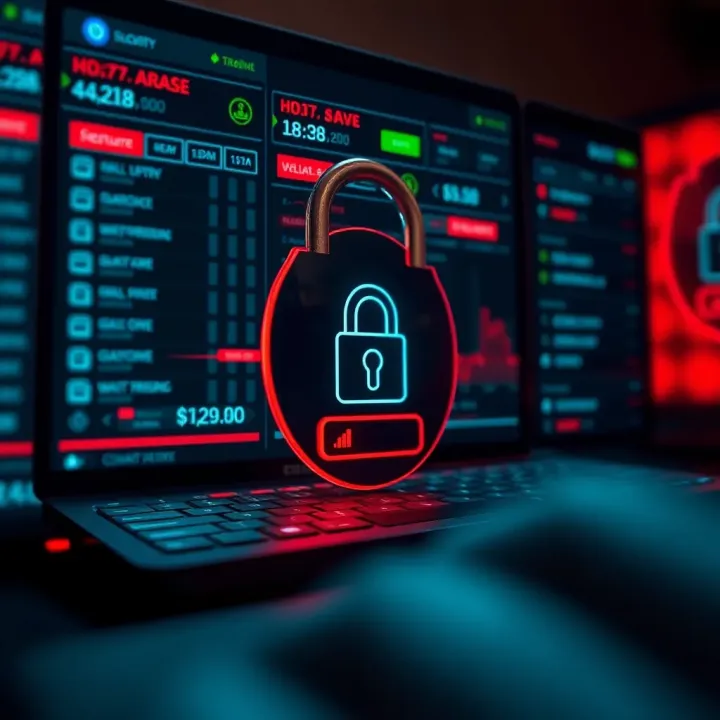 Security Features in Trading Platforms Secure login interface highlighting cybersecurity measures in online trading