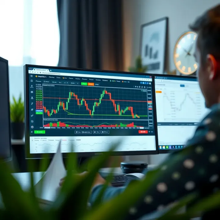 Customizable chart settings and community trading ideas interface on TradingView platform