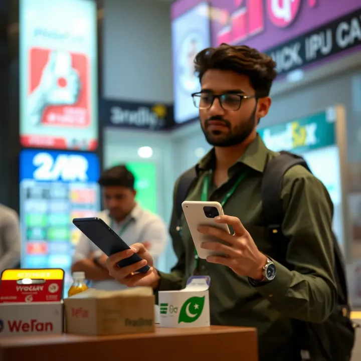 Role of QR Brokers in Pakistan's Digital Payment Ecosystem Visual representation of Pakistan's digital economy highlighting the role of QR brokers in facilitating seamless QR code payments
