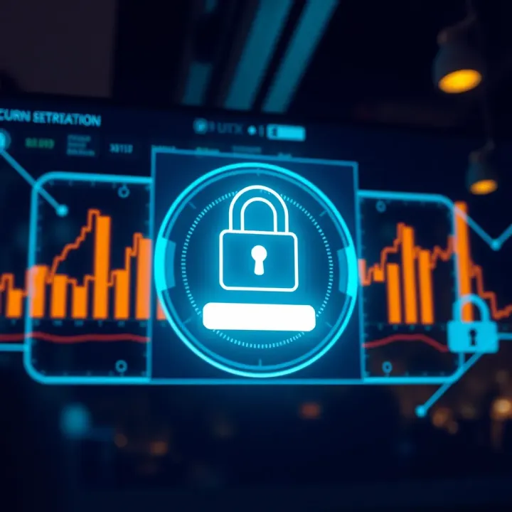 Secure login screen highlighting encryption and security features of Quotex platform