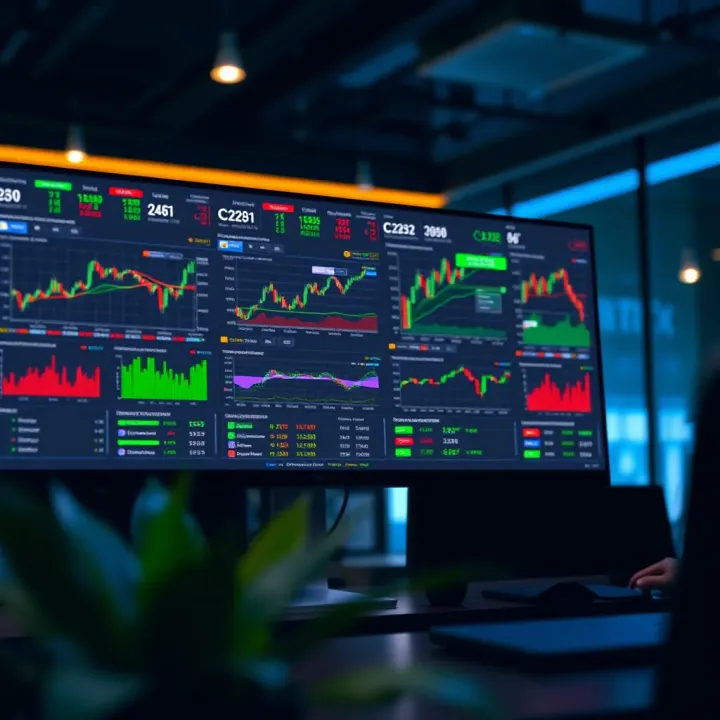 User-friendly trading dashboard displaying various market charts on Quotex platform