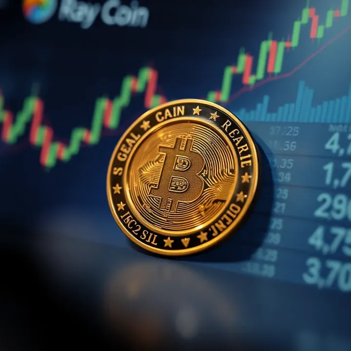 Graph illustrating Ray Coin price trends and market fluctuations over time