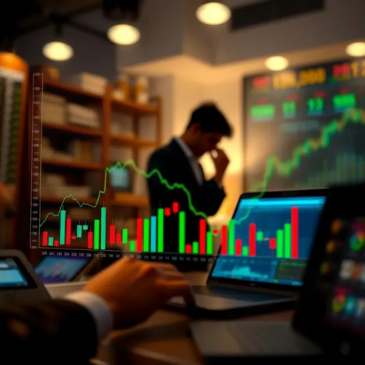 Effective Risk Management in Quotex Trading Illustration of risk management strategies in online trading with graphical elements