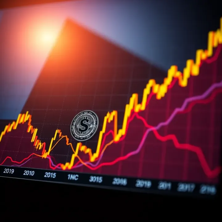 Graph showing Sol cryptocurrency price trends with upward and downward movements