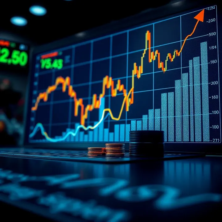 Graph showing investment trends and financial growth in Pakistan's capital market