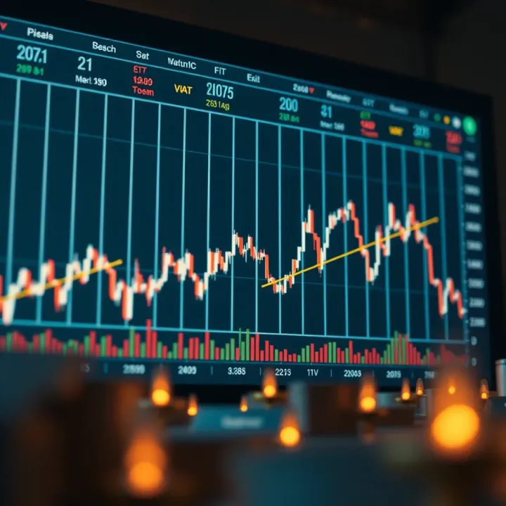 Graph displaying significant decline in cryptocurrency values with fluctuating trend lines