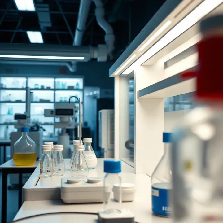 Organic Synthesis Laboratory for Pharmaceutical Research Laboratory setup showcasing organic synthesis equipment used for pharmaceutical applications