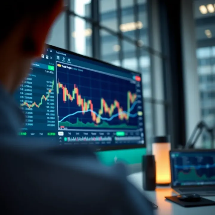 User interface displaying Quotex trading platform with charts and trading options