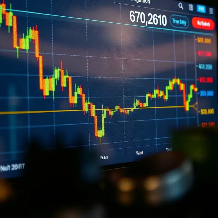 Graph showing Uni Coin price fluctuations and future trend projections on a digital chart